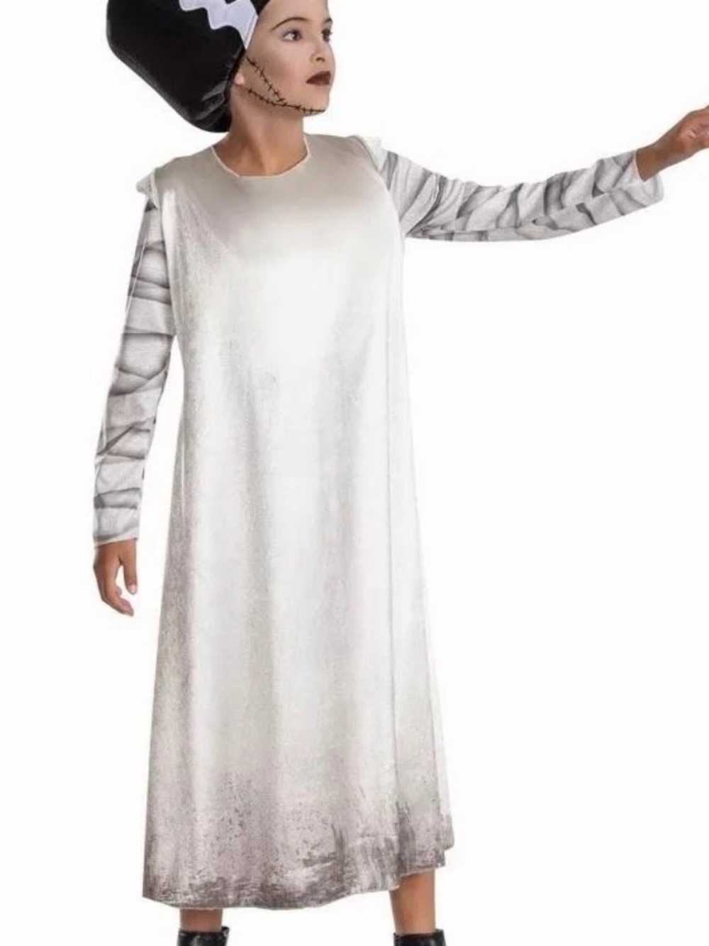 Girls Universal Studios Monsters Bride Of Frankenstein Costume Size Large (10-12